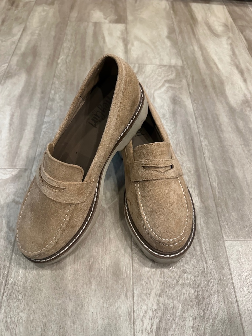 Hey Girl Faux Suede Loafers